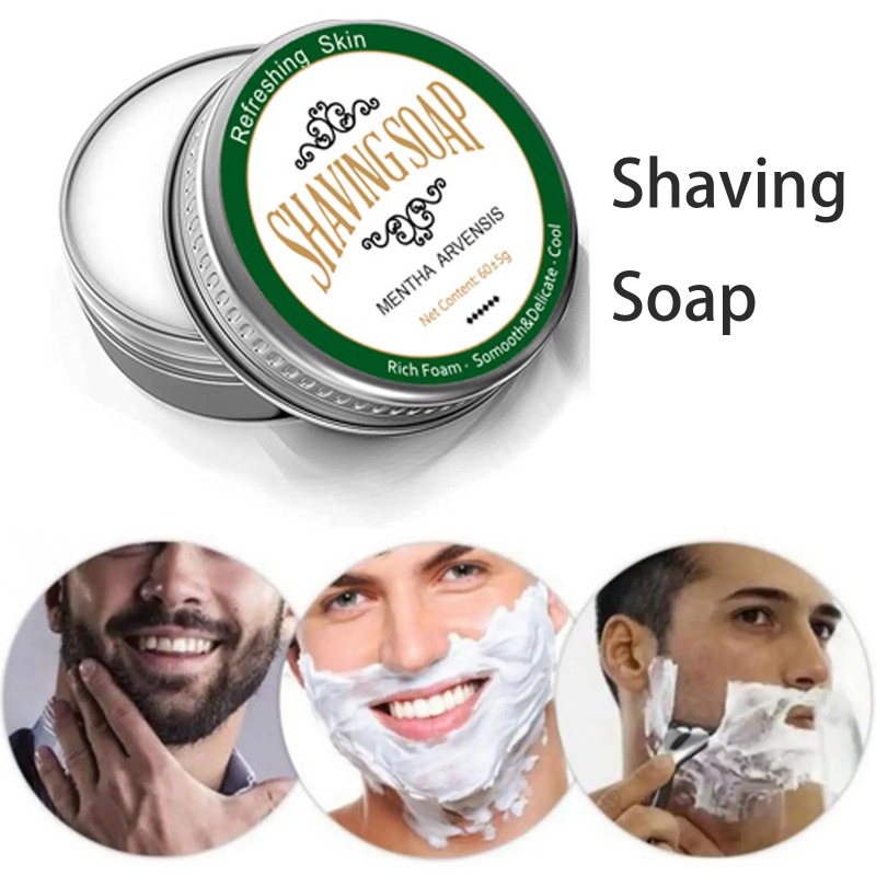 Men'S Beard Grooming - Мужское мыло для бритья бороды, нежное,