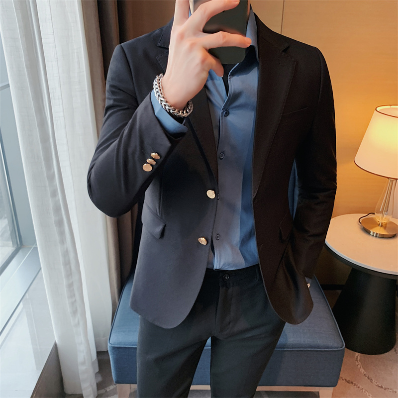 Jack Men'S Grooming - Однотонные пиджаки в британском стиле, мужские