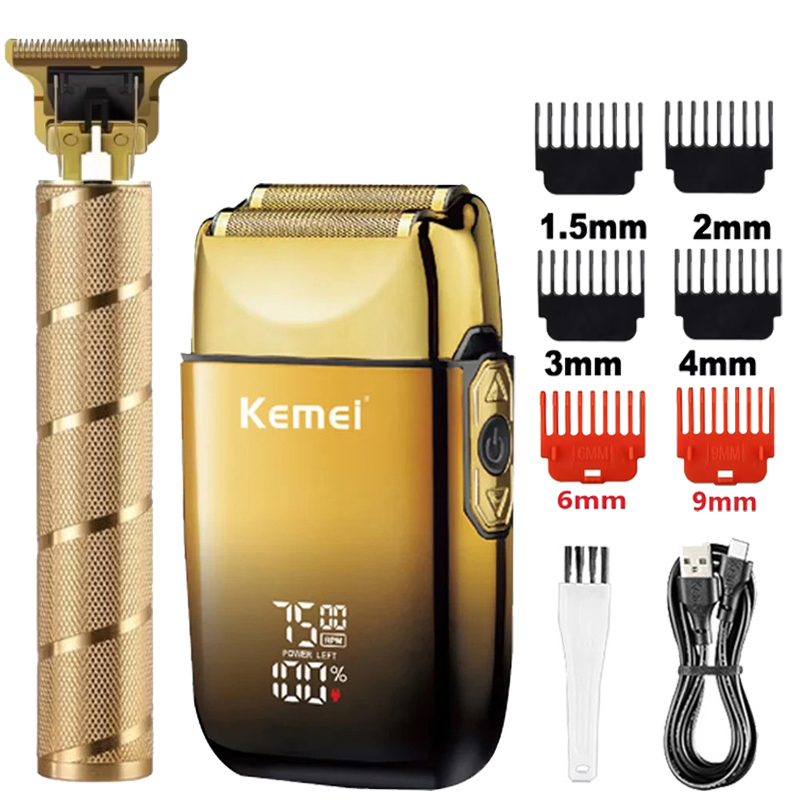 Men'S Grooming Razor - Электрическая бритва-триммер Kemei KM-TX10 T9 для