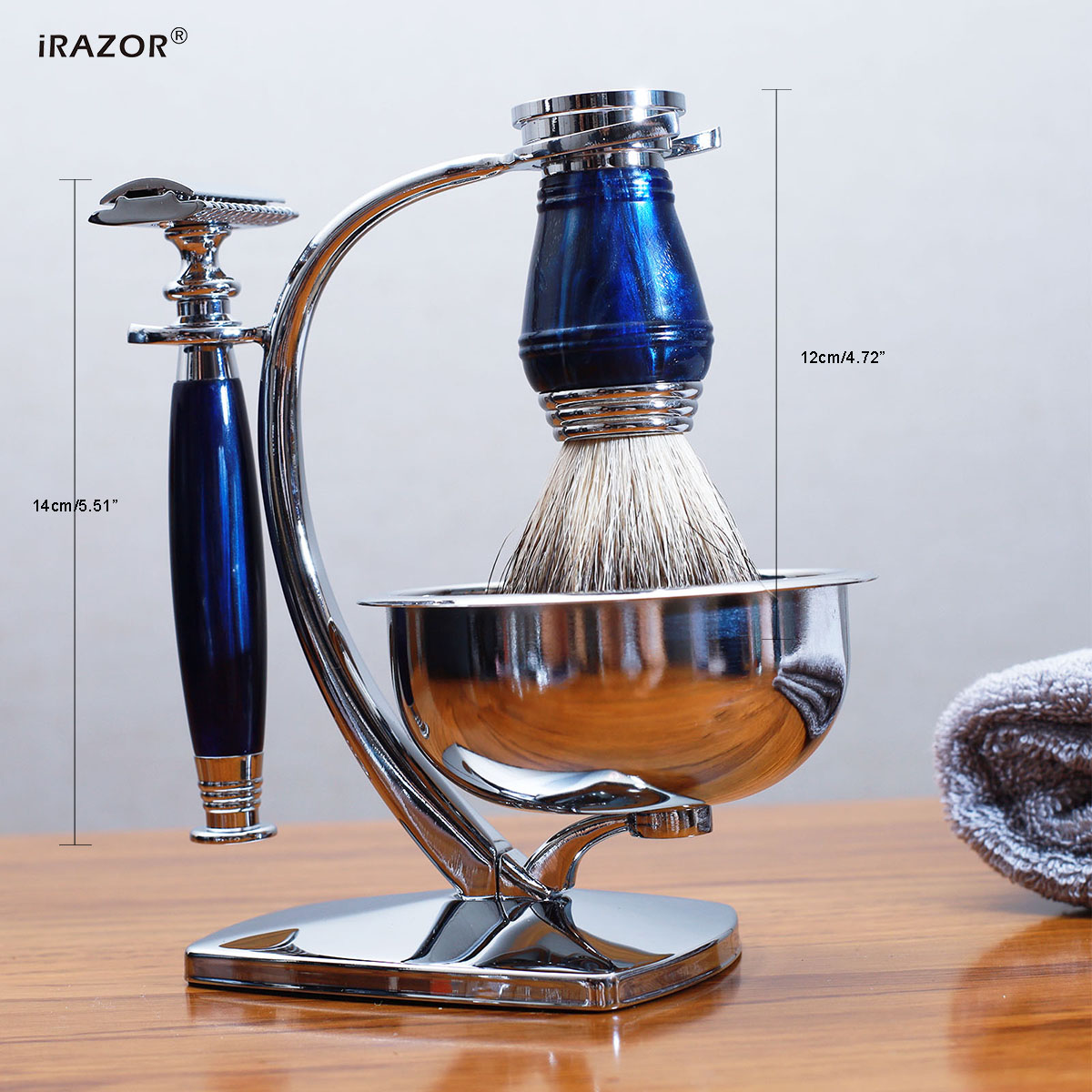 iRAZOR Royal Blue Luxury Мужск – обзор и цена Mens Grooming Kit Gift