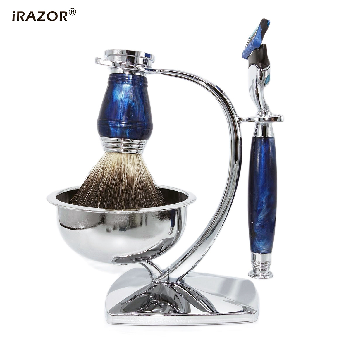 iRAZOR Royal Blue Luxury Мужск – обзор и цена Mens Grooming Kit Gift